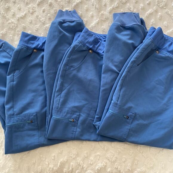 Figs Technical Collection Zamora Jogger Scrub Pants Womens Size XL P Ceil Blue - Picture 1 of 7